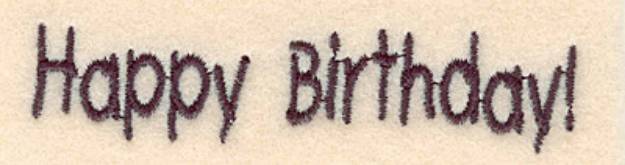 Picture of Happy Birthday! Machine Embroidery Design