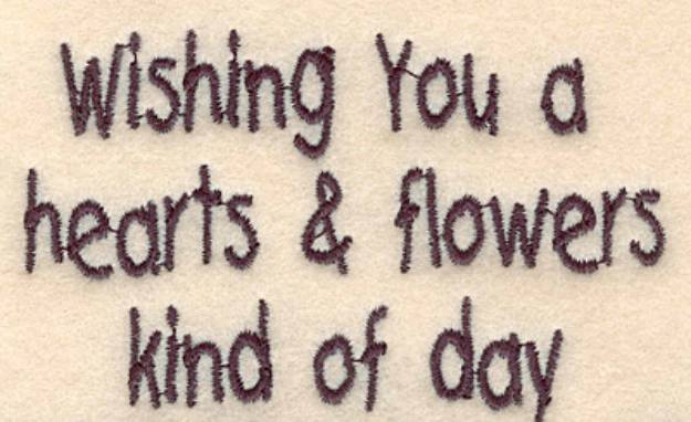 Picture of Wishing You a Great Day Machine Embroidery Design