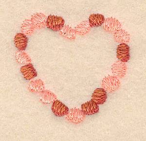 Picture of Heart Necklace Machine Embroidery Design