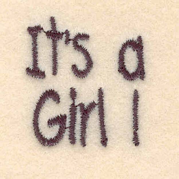 Picture of Its a Girl! Machine Embroidery Design