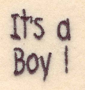 Picture of Its a Boy! Machine Embroidery Design