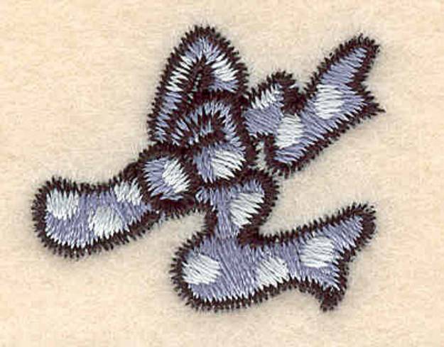 Picture of Blue Bow Machine Embroidery Design