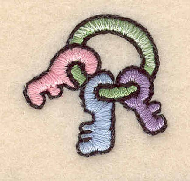 Picture of Baby Keys Machine Embroidery Design