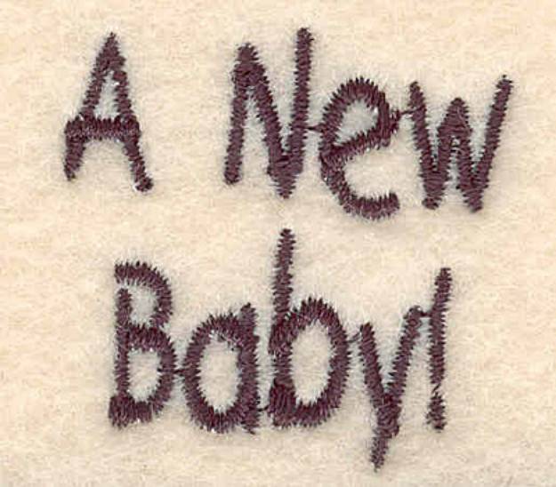 Picture of A New Baby Machine Embroidery Design