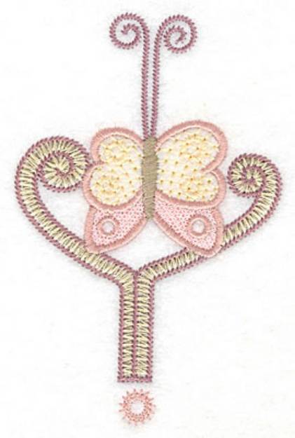 Picture of Butterfly Swirl Machine Embroidery Design