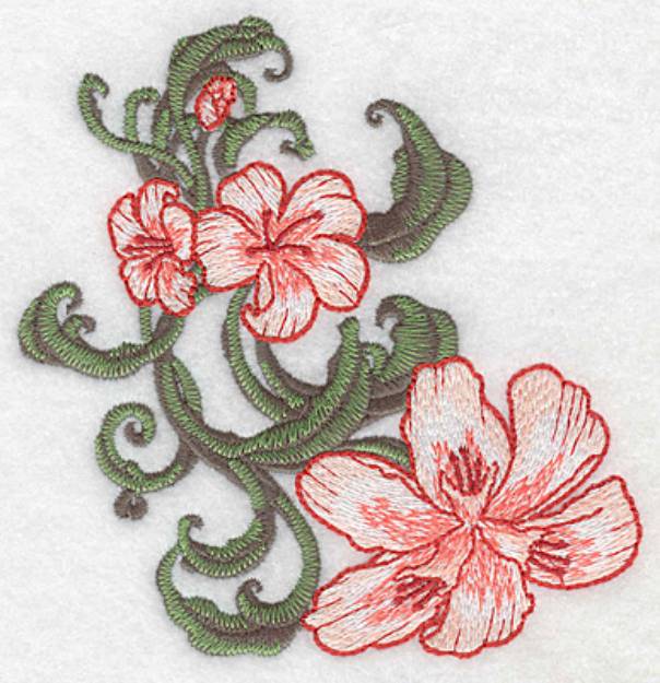 Picture of Lily Trio Machine Embroidery Design