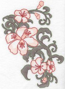 Picture of Artistic Lily Cluster Machine Embroidery Design