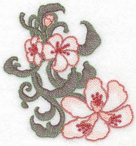 Picture of Artistic Lily Trio Machine Embroidery Design