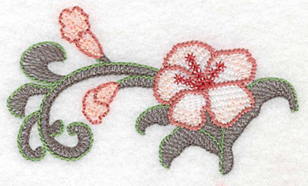 Picture of Artistic Lily Machine Embroidery Design