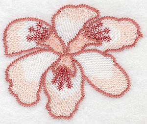 Picture of Artistic Blooming Lily Machine Embroidery Design