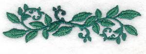 Picture of Straight Rose Leaves Machine Embroidery Design