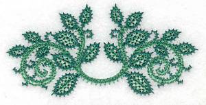 Picture of Artistic Curved Leaves Machine Embroidery Design
