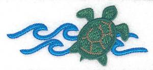 Picture of Green Sea Turtle Machine Embroidery Design