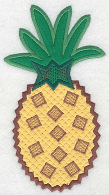 Picture of Pineapple Double Applique Machine Embroidery Design