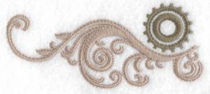 Picture of Cog and Swirls Machine Embroidery Design