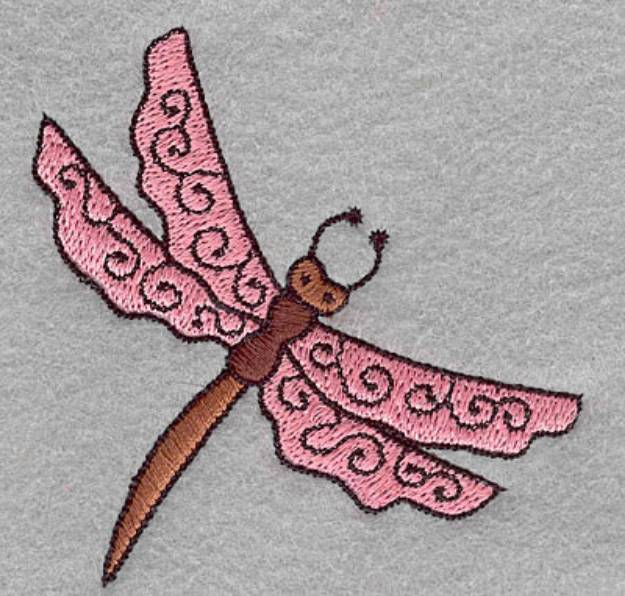 Picture of Decorative Dragonfly Machine Embroidery Design