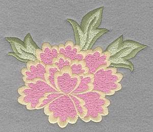 Picture of Oriental Flower Machine Embroidery Design