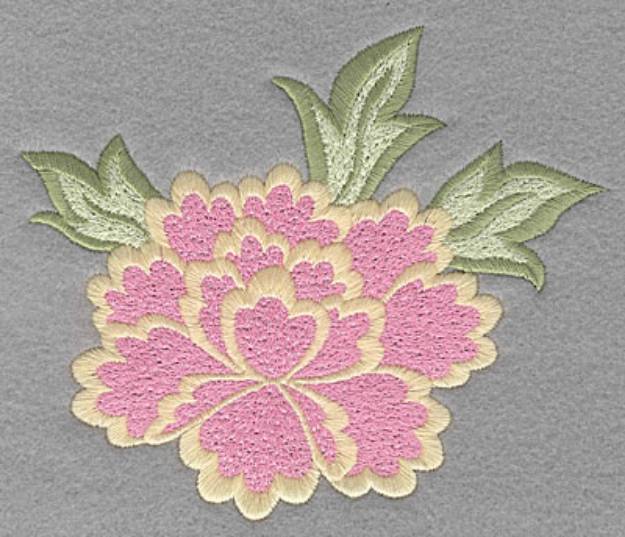Picture of Oriental Flower Machine Embroidery Design
