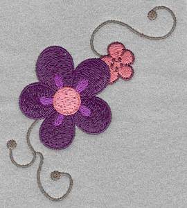 Picture of Asian Flowers Machine Embroidery Design