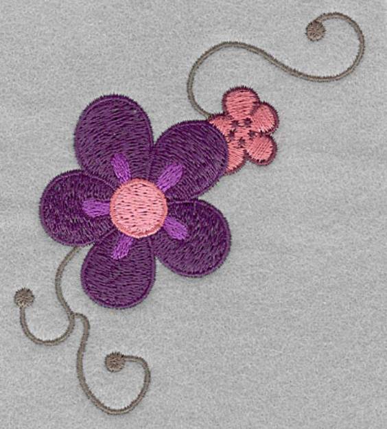 Picture of Asian Flowers Machine Embroidery Design