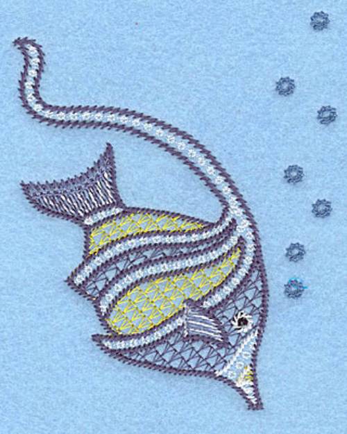 Picture of Tropical Fish Machine Embroidery Design