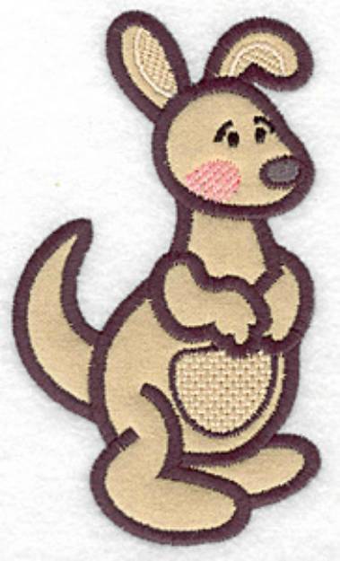 Picture of Applique Kangaroo Machine Embroidery Design