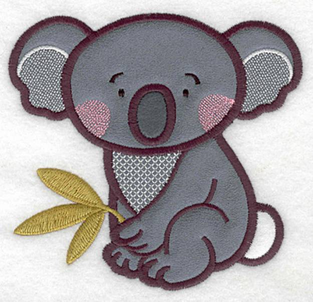 Picture of Triple Applique Koala Machine Embroidery Design