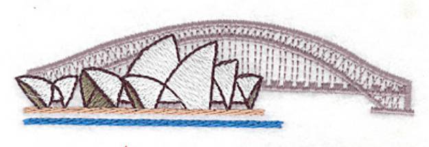 Picture of Sydney Opera House Machine Embroidery Design
