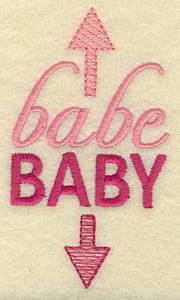 Picture of Babe Baby Machine Embroidery Design