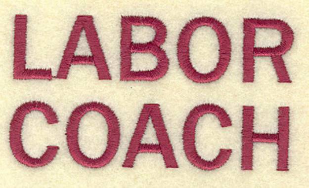 Picture of Labor Coach Machine Embroidery Design