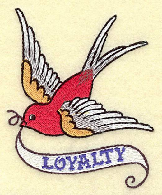 Picture of Loyalty Bird Machine Embroidery Design