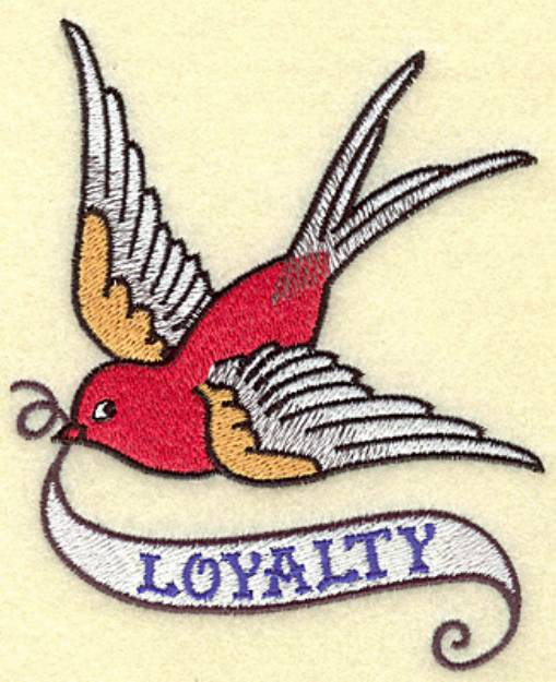 Picture of Loyalty Bird Machine Embroidery Design