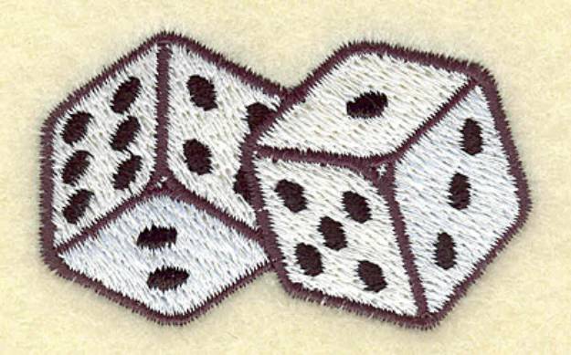 Picture of Dice Pair Machine Embroidery Design
