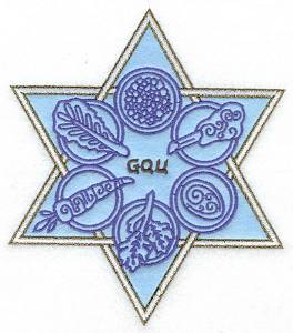 Picture of Seder  Star Of David Machine Embroidery Design