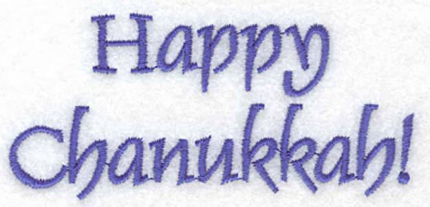 Picture of Happy Chanukkah Machine Embroidery Design