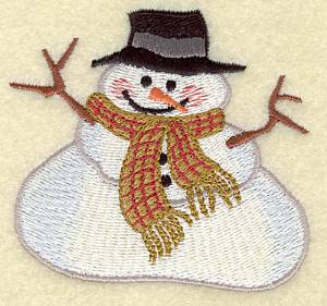 Picture of Chubby Snowman Machine Embroidery Design