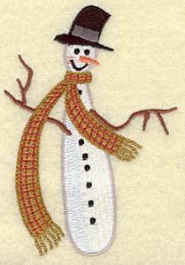 Picture of Snowman skinny Machine Embroidery Design
