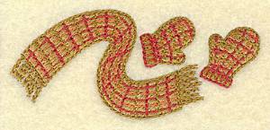 Picture of Scarf and Mittens Machine Embroidery Design