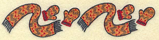 Picture of Scarf And Mittens Machine Embroidery Design