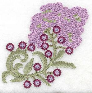 Picture of Lilac Bloom Machine Embroidery Design