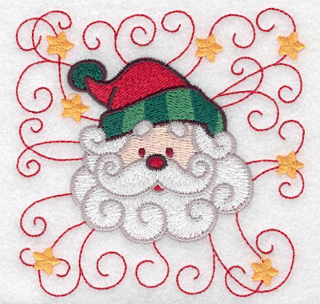 Picture of Santa head B Machine Embroidery Design