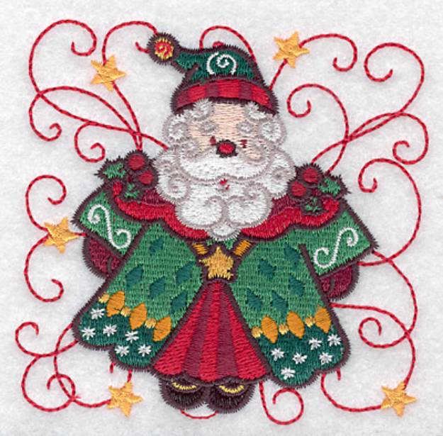 Picture of Santa D Machine Embroidery Design