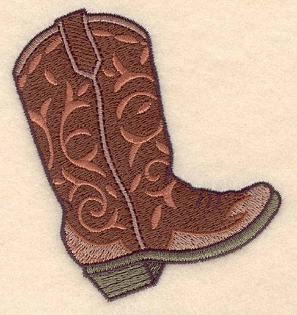 Picture of Cowboy boot Machine Embroidery Design