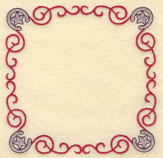 Picture of Horseshoe Frame Machine Embroidery Design