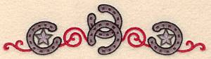 Picture of Horseshoes Border Machine Embroidery Design