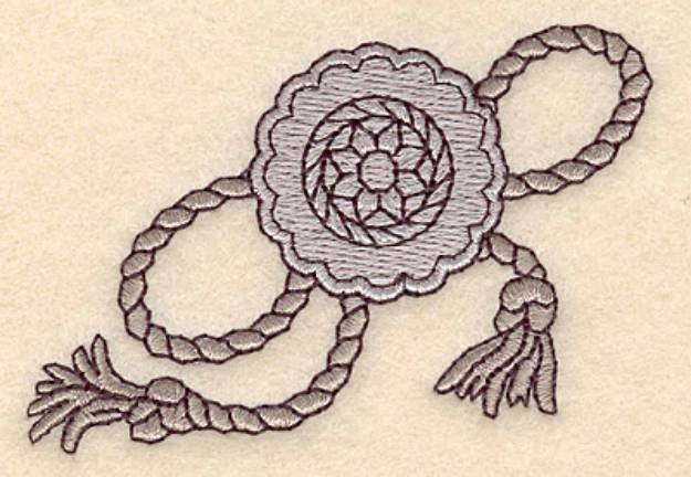 Picture of Belt Buckle And Rope Machine Embroidery Design
