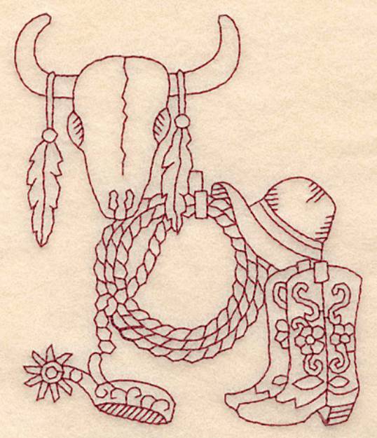 Picture of Western Symbols Machine Embroidery Design