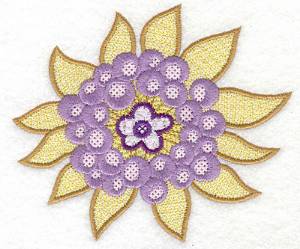 Picture of Patchwork Flower Machine Embroidery Design