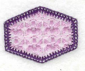 Picture of Hexagon Pattern Machine Embroidery Design