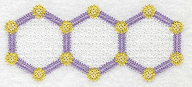 Picture of Hexagon Trio Machine Embroidery Design